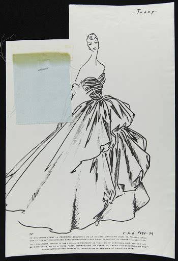 christian dior 1954 collection|christian dior original sketches.